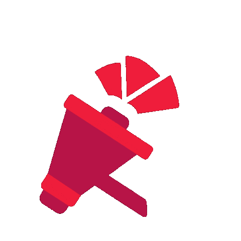 Demonstration Ros Sticker by Socialdemokraterna