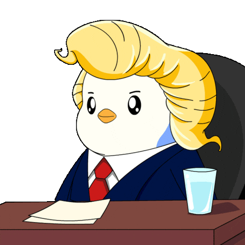 Donald Trump Crypto Sticker by Pudgy Penguins