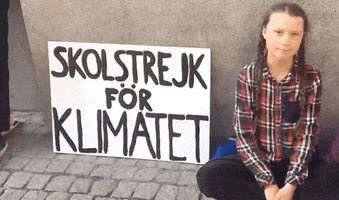news protest climate change climate crisis greta thunberg GIF