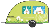 Friends Camping Sticker by KITEYLOOPY