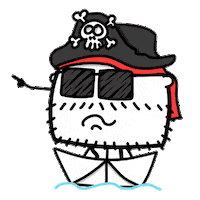 Buixots pirate p2p teacher william Sticker