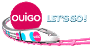 OUIGO_ES fast train speed barcelona Sticker