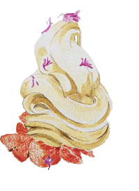 ediblepaper food summer sweet ice cream Sticker