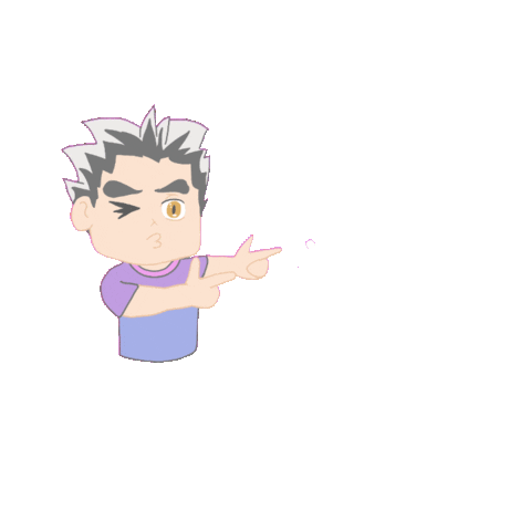 Crashlea anime wink sparkle chibi Sticker