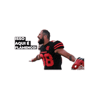 Flamengofa flamengo mengo bfa futebol americano Sticker