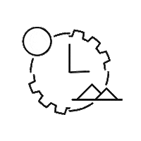 24/7 clock Sticker by The Bannermen