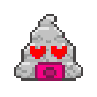 Pixel Shitting Sticker by Poopies.io