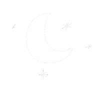 Moon Stars Luna Sticker