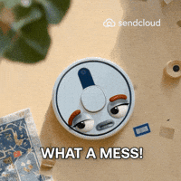 What A Mess GIF by Sendcloud