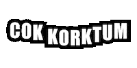 Enesyz cok korktum Sticker