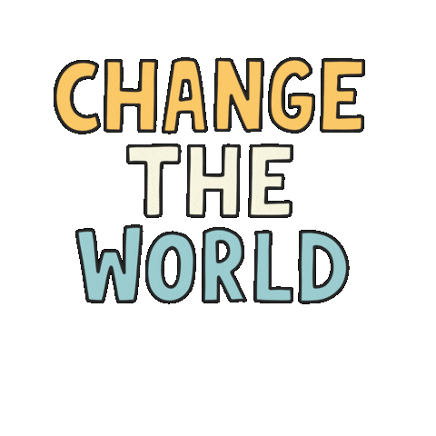 Change The World Love Sticker by Nora Fikse