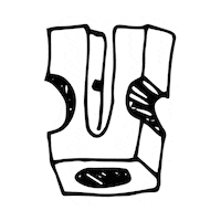 undertherowantrees artist drawing pencil stationery Sticker