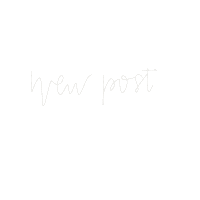 New Post Lettering Sticker