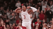 Yell College Basketball GIF by Arkansas Razorbacks