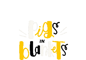 Pigs Pigsinblankets Sticker by Animade