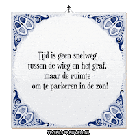 Reflectie Genieten Sticker by Tegelspreuken.nl