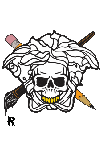 Rated Art Sticker by Inkedpro