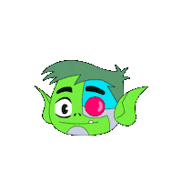 Cartoon Network Cyborg Sticker by Willa Costa