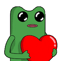 I Love You Heart Sticker by fwogs