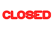 Closed Sticker by superrpepitoss