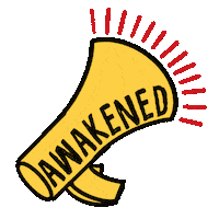 awakenedcommunities blm megaphone acab awakenedcommunities Sticker