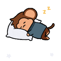 Night Sleep Sticker by Chimpers