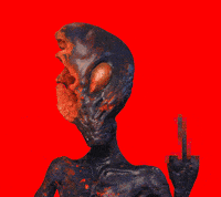 Extra Terrestrial Middle Finger GIF by The Horror Section