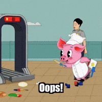 Travel Oops GIF by The Pigasso