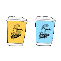 brawnandbrains coffee matcha coffee cup cold brew Sticker