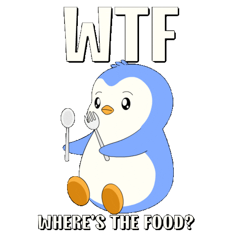 Penguin Wtf Sticker by Pudgy Penguins