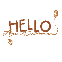 Fall Season Hello Sticker