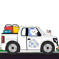Driving South Dakota Sticker by Pudgy Penguins