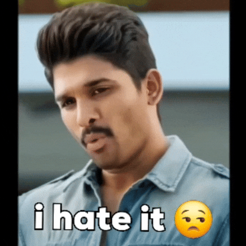 memespire_og giphycreatortest aa allu arjun i hate it GIF