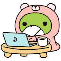 Coffee Working Sticker