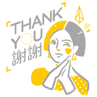 Thanks Sticker by Xencelabs