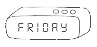 Alarm Clock Night Sticker by The Influence Agency