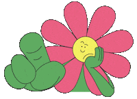 Bored Flower Sticker