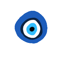 Lotash blue vibes greek good vibes only Sticker