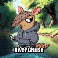 River Armadillo GIF by Chillo Dillo