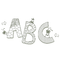 Abc F Sticker by Simone Abelmann