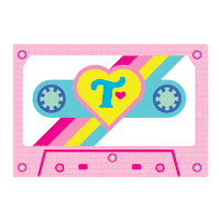 Casette Sticker by Trixie Cosmetics