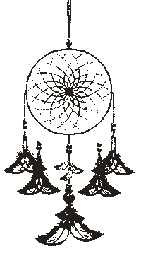 Moliboshka dreams macrame knotes dreams catcher Sticker