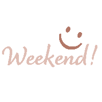 Weekend Smile Sticker by Liefs van mij