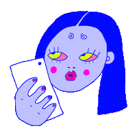 Selfie Sadness Sticker by Norka Ivanov