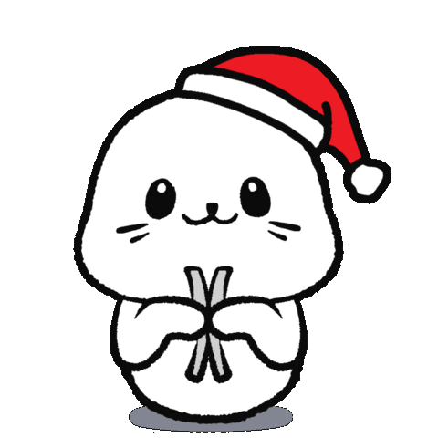 Merry Christmas Santa Sticker by Sappy Seals