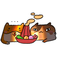 Cat Dog Sticker