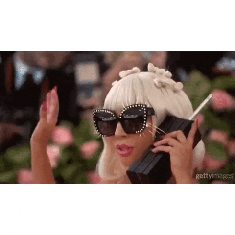 Lady Gaga Phone GIF by WERQ Fitness