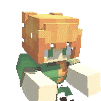 alexsigiar animation nope minecraft walk Sticker