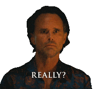 Surprised Walton Goggins Sticker by HBO Max