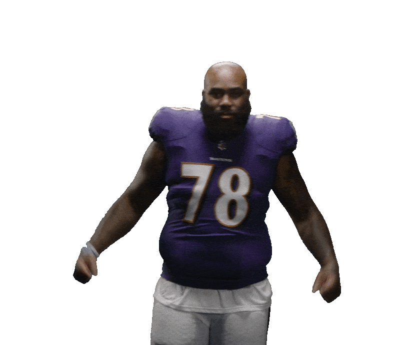 Football Flexing Sticker by Baltimore Ravens